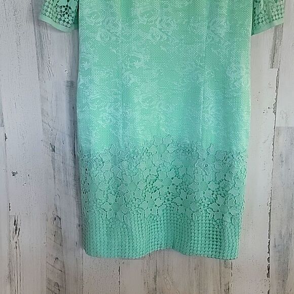 NWOT Antonio Melani GORGEOUS Lace Midi Dress in mint Green - Picture 5 of 16
